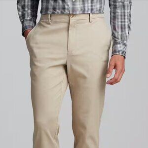 Jos. A. Bank Tailored Fit Brushed Finish Chinos- colour: British Tan